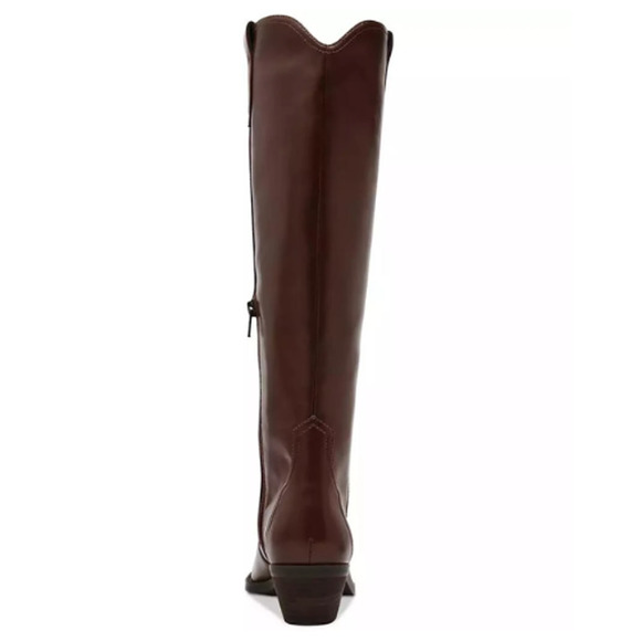 Dolce Vita Women's Kit Knee-High Cowboy Boots in Smooth Brown Sz 6 - Picture 5 of 8
